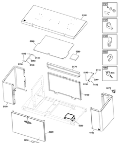 Enclosure Group Diagram and Parts List for 076880-05  Briggs and Stratton Generator
